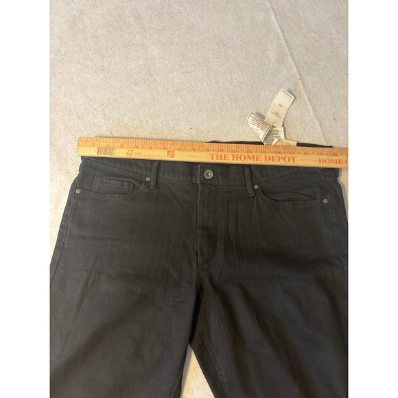 Banana Republic Mens Skinny Fit Jeans Black Solid Stretch Denim Pants 36x25 - Picture 7 of 13